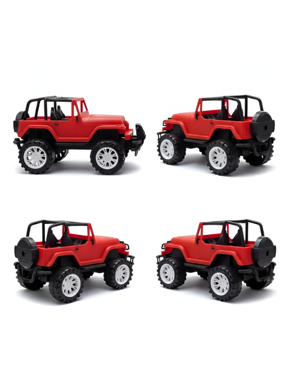 Red Toy Jeep Wrangler - Off-Road Adventure Vehicle for Kids