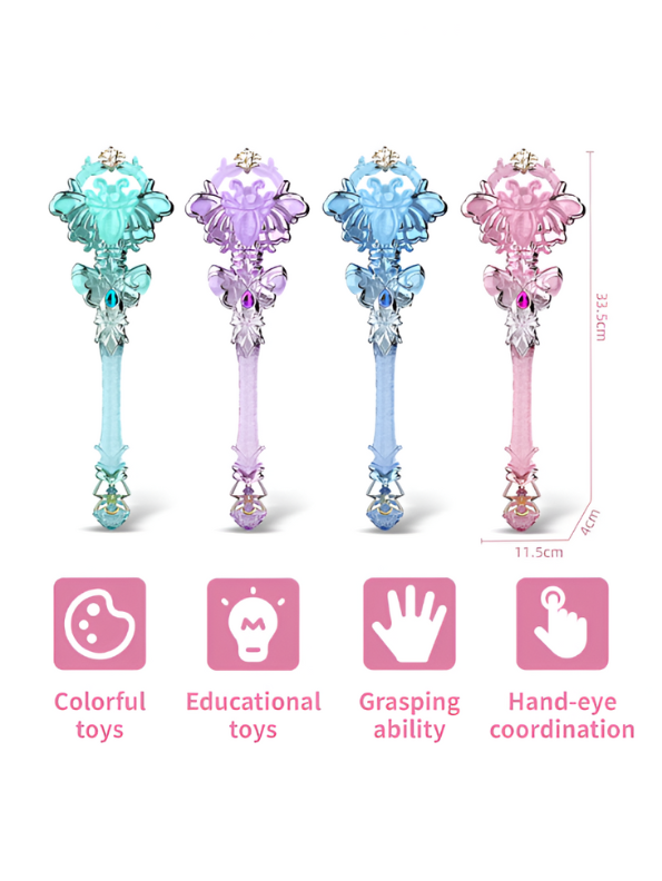 Pink - Enchanted Crystal Wand Prop Replica - Magical Fantasy Staff/Scepter Collectible NX15648