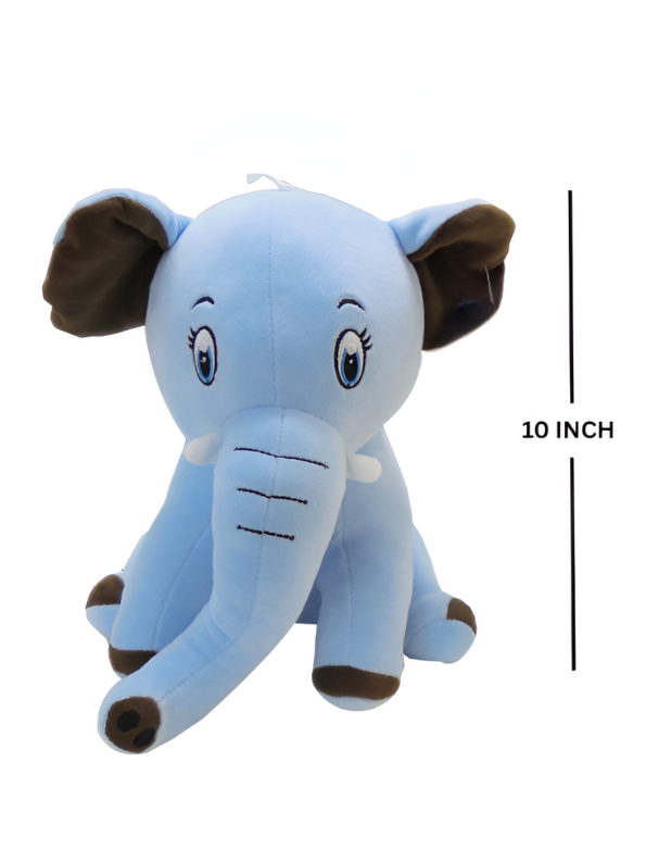 Blue - Jumbo Elephant Soft Toy | Plush Stuffed Animal for Kids | 10 Inch LMI11478