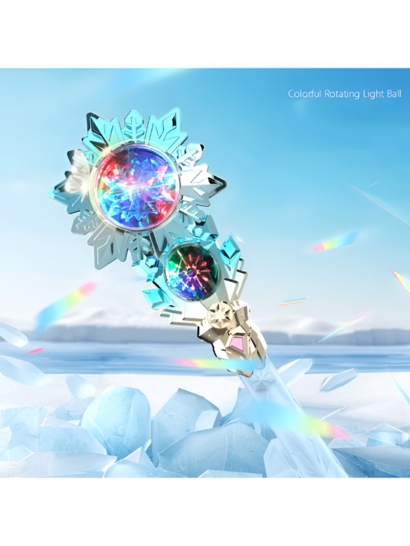 Magical Blue & Crystal Flower Wand - Fantasy Cosplay Prop NX15691