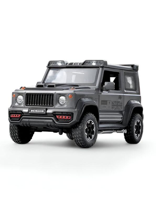 Suzuki Jimny Diecast Car 1:24 Scale | Metal Alloy Body | Pull Back w/ Light & Sound Toy LMI15473.