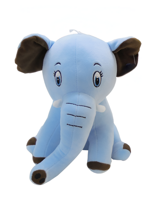 Blue - Jumbo Elephant Soft Toy | Plush Stuffed Animal for Kids | 10 Inch LMI11478