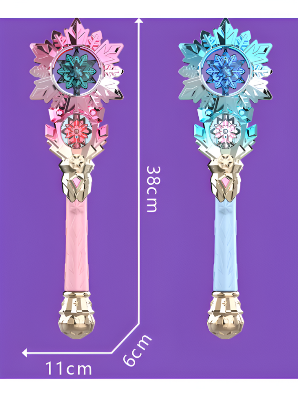 Magical Pink & Crystal Flower Wand - Fantasy Cosplay Prop NX15691