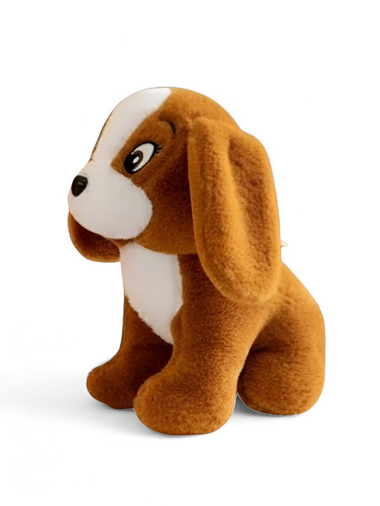 Adorable Brown & White Puppy Plush Toy | 7" Soft Dog Stuffed Animal LMI12228