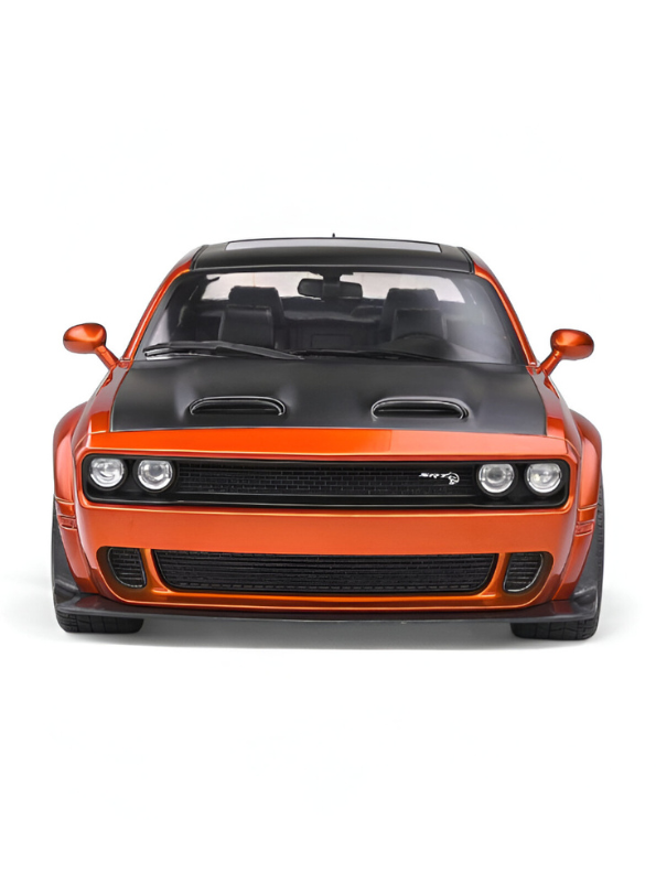 Orange - Dodge Challenger Diecast Car 1:32 Scale with Openable Doors - Hellcat Replica TV5398