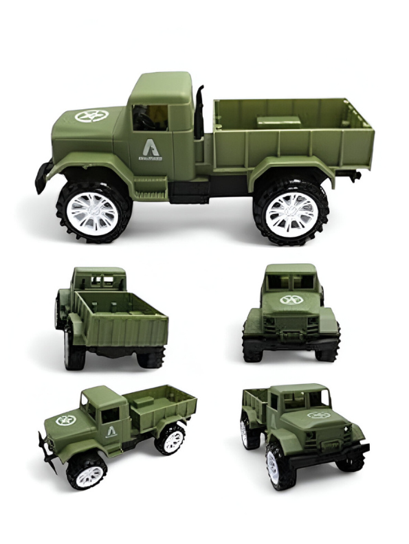 Military Toy Truck for Boys | Army Green Vehicle with Off-Road Wheels