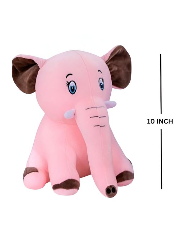 Pink - Jumbo Elephant Soft Toy | Plush Stuffed Animal for Kids | 10 Inch LMI11478
