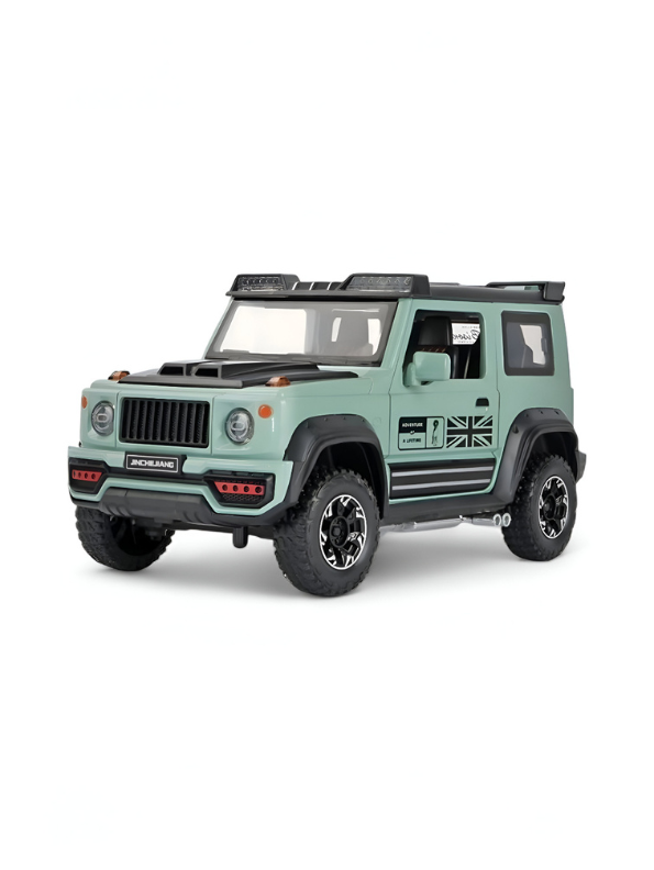 Suzuki Jimny Diecast Car 1:24 Scale | Metal Alloy Body | Pull Back w/ Light & Sound Toy LMI15473.