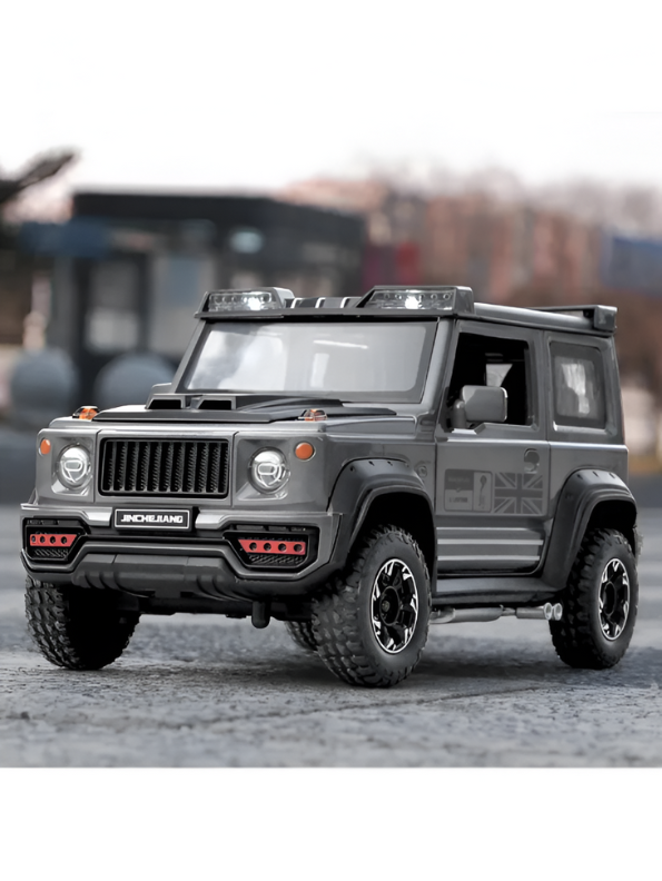 Suzuki Jimny Diecast Car 1:24 Scale | Metal Alloy Body | Pull Back w/ Light & Sound Toy LMI15473.