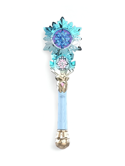 Magical Blue & Crystal Flower Wand - Fantasy Cosplay Prop NX15691