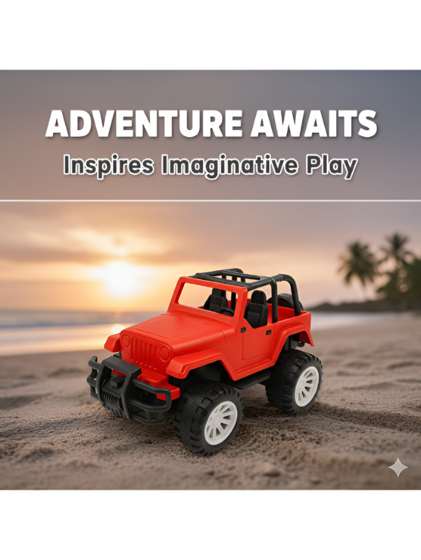Red Toy Jeep Wrangler - Off-Road Adventure Vehicle for Kids