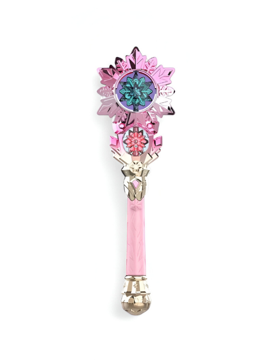 Magical Pink & Crystal Flower Wand - Fantasy Cosplay Prop NX15691