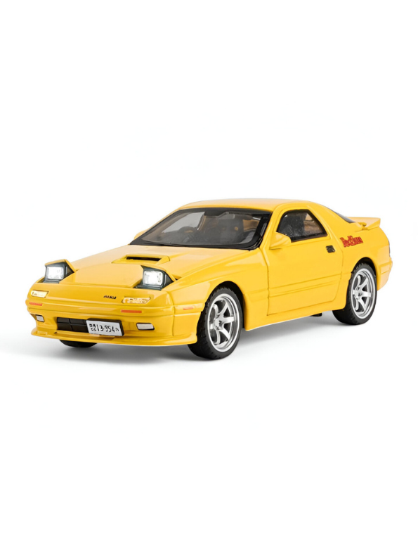 Yellow - Mazda RX-7 Elite Metal Diecast Car - Scale 1:32 - TV5395