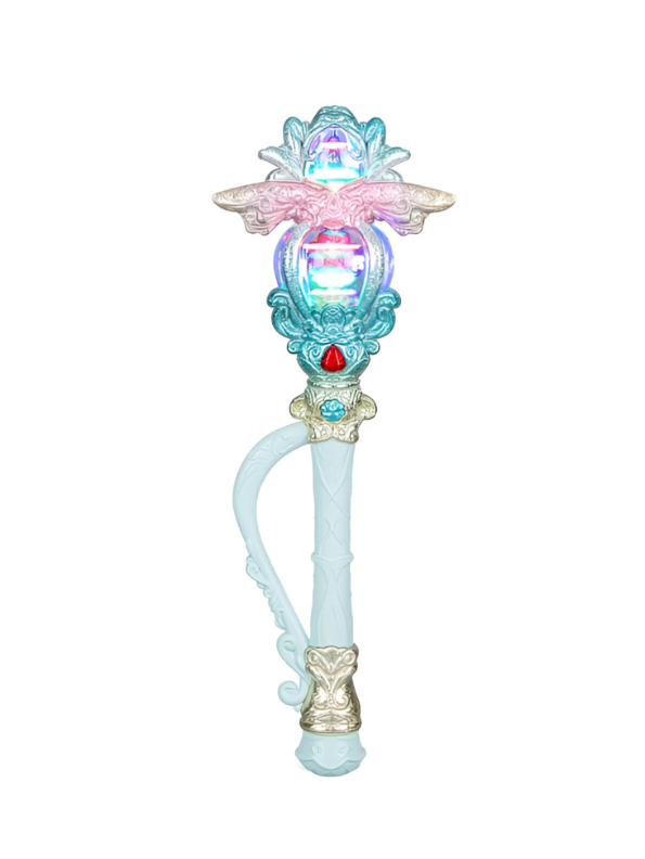 Magical Fairy Godmother Scepter Wand for Kids - Pretend Play Dress-Up Toy with Lights and Sound NX15353