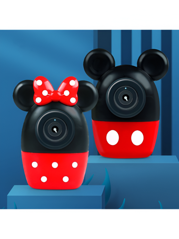 Minnie Mouse Bubble Camera Toy for Kids | Automatic Bubble Blower with Cool Lights & Music LMI13662