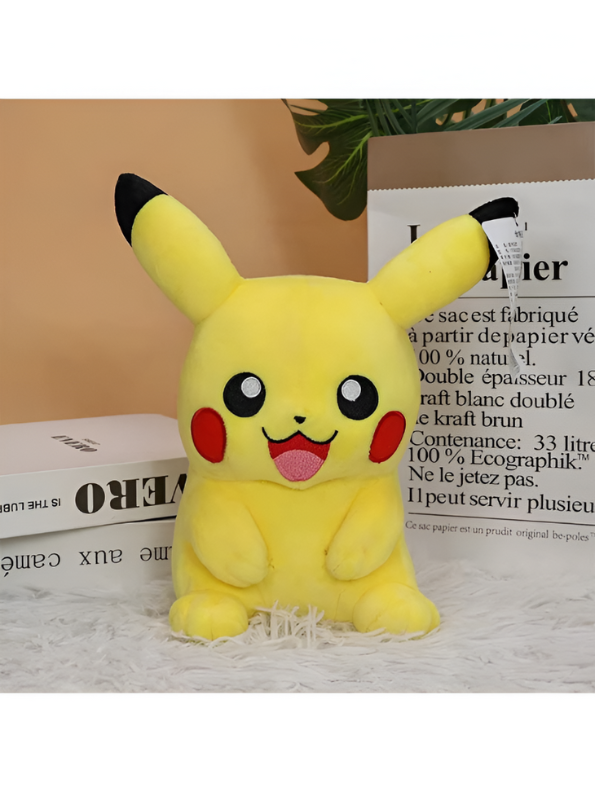 Pikachu Plush Toy | Soft & Cuddly | Official Pokémon Merchandise | 8 Inch LMI11548
