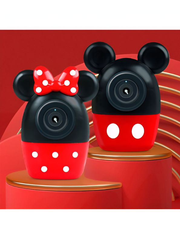 Minnie Mouse Bubble Camera Toy for Kids | Automatic Bubble Blower with Cool Lights & Music LMI13662