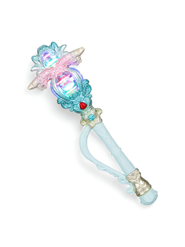 Magical Fairy Godmother Scepter Wand for Kids - Pretend Play Dress-Up Toy with Lights and Sound NX15353