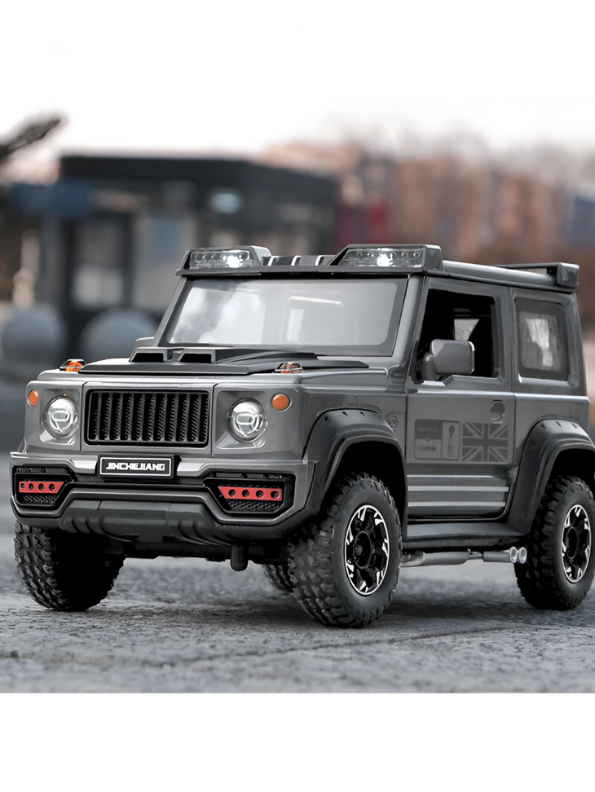 Suzuki Jimny Diecast Car 1:24 Scale | Metal Alloy Body | Pull Back w/ Light & Sound Toy LMI15473.