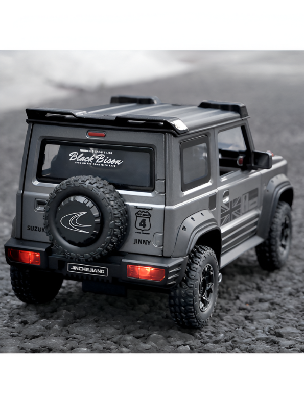 Suzuki Jimny Diecast Car 1:24 Scale | Metal Alloy Body | Pull Back w/ Light & Sound Toy LMI15473.