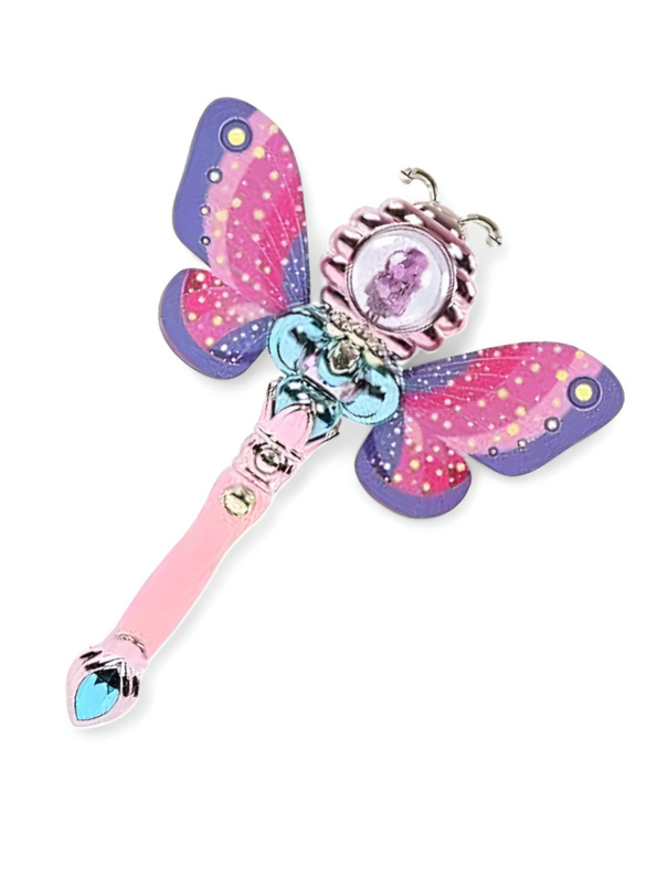 Pink - Magical Fairy Wand Toy for Girls with Light and Sound - Princess Dress Up Accessory NX12392