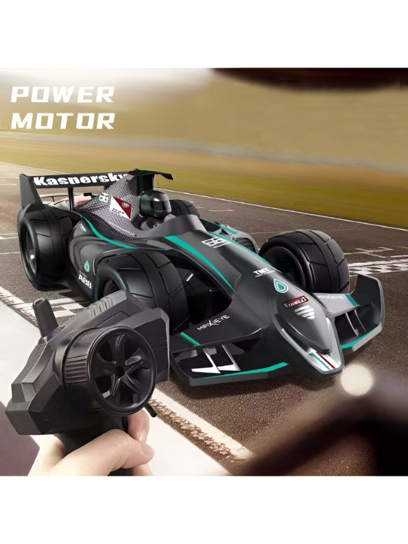 Pro Series Formula 1 RC Spray Racing Car | Blue 2.4GHz Remote Control MD709.