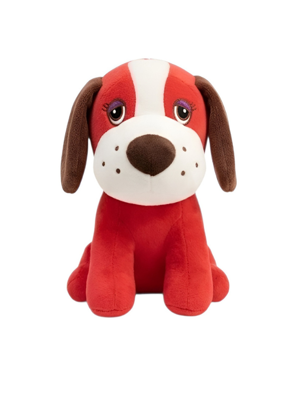 Puppy Plush Toy 7 Inch – Soft Cuddly Dog Stuffed Animal Red ST12004 ...