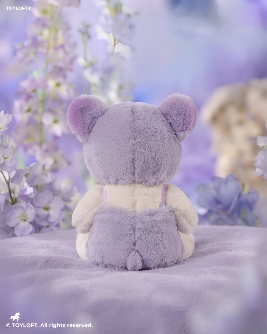 Purple Stitch Plush Doll - 8 Inch Soft Stuffed Toy with Hooded Outfit ST15739