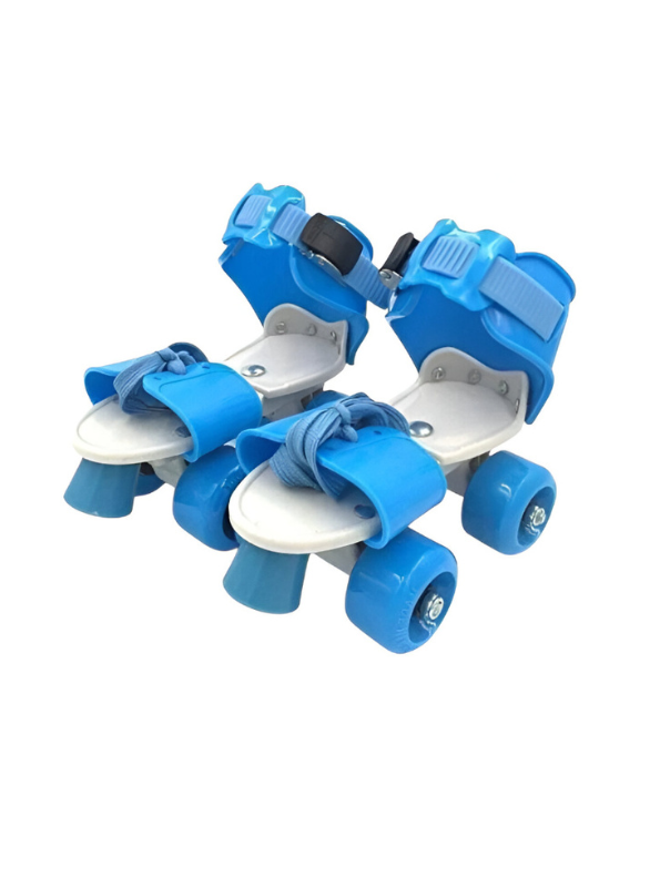 Quad Roller Skates – Safe 4-Wheel Design for Indoor & Outdoor Training Blue LMI10837.