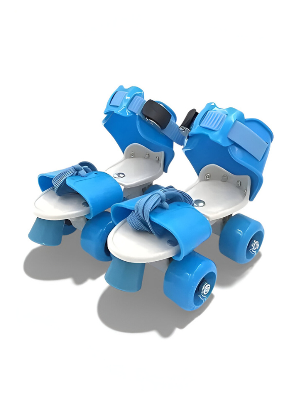 Quad Roller Skates – Safe 4-Wheel Design for Indoor & Outdoor Training Blue LMI10837.