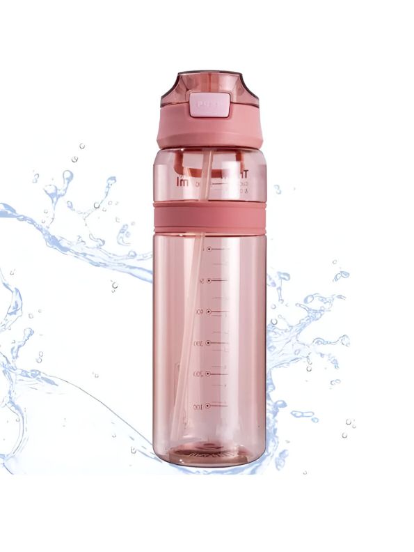 QuickSip – Leakproof Water Bottle with Straw – Stylish & Durable Design NOV1664.