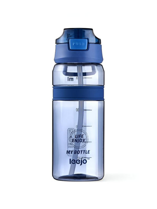 Blue - QuickSip – Leakproof Water Bottle with Straw – Stylish & Durable Design NOV1664.