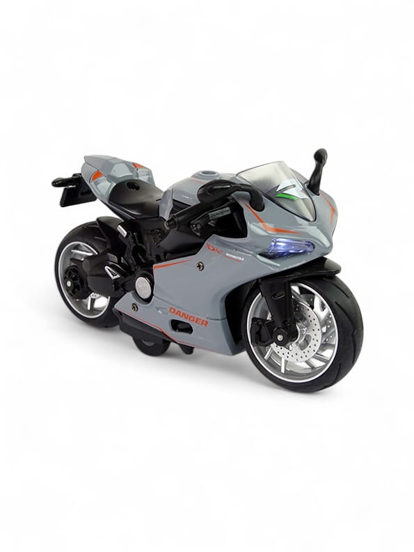 R1 Sport Diecast Metal Bike Model Grey Collectible 1:12 Scale Motorcycle MD-N-24