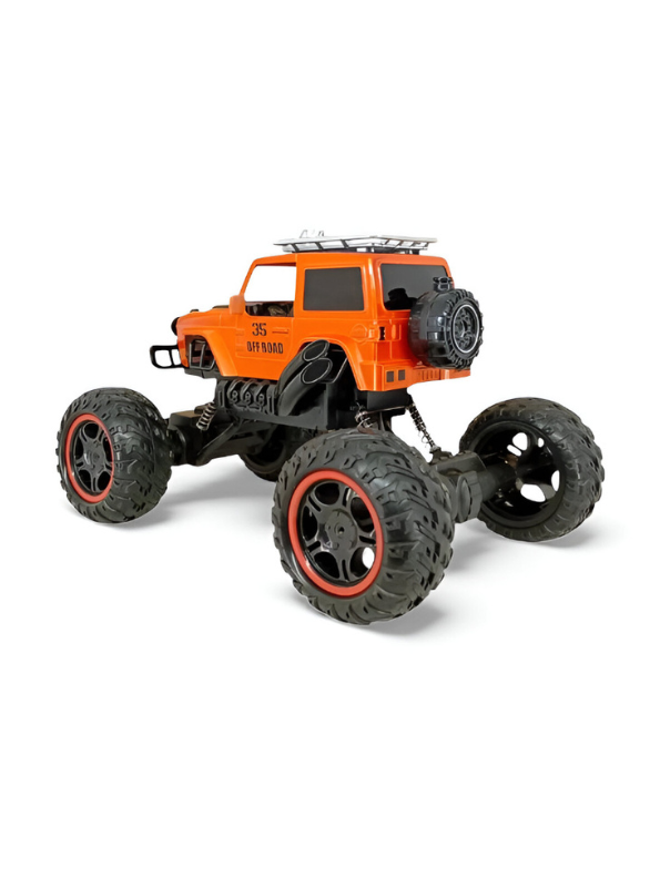 RC Climbing Car 4x4 – High-Speed Off-Road Remote Control Car Toy for Kids & Adults Orange - LMI14921.