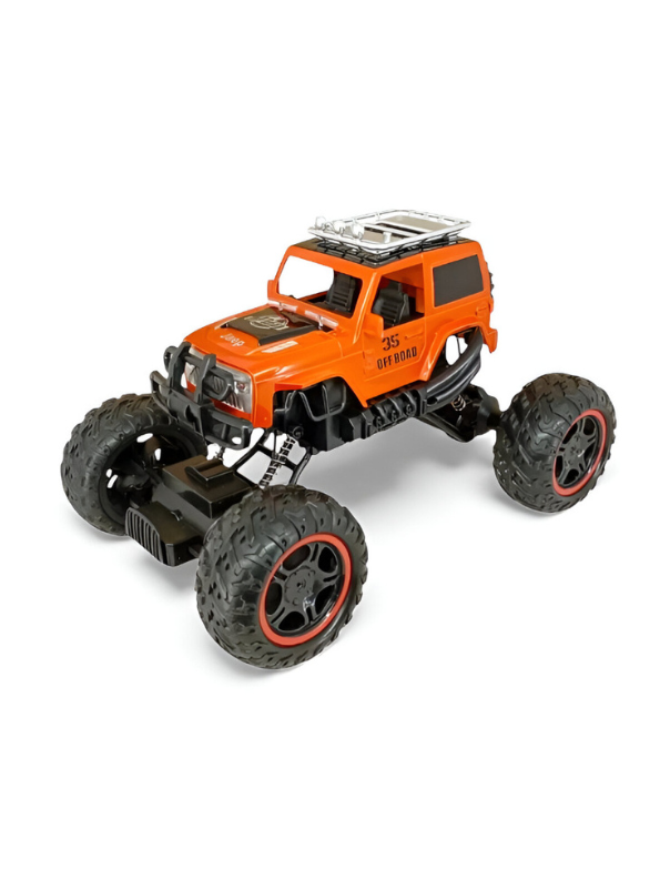 RC Climbing Car 4x4 – High-Speed Off-Road Remote Control Car Toy for Kids & Adults Orange - LMI14921.