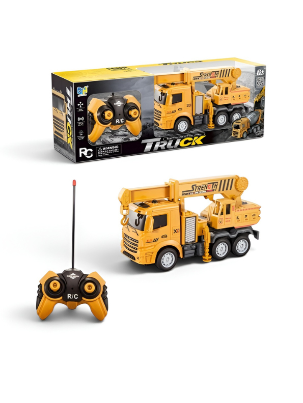RC Crane Truck Toy – Remote Control Construction Vehicle with Extendable Boom TV5143.