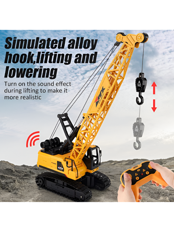 RC Crawler Crane Toy with Alloy parts MD710.