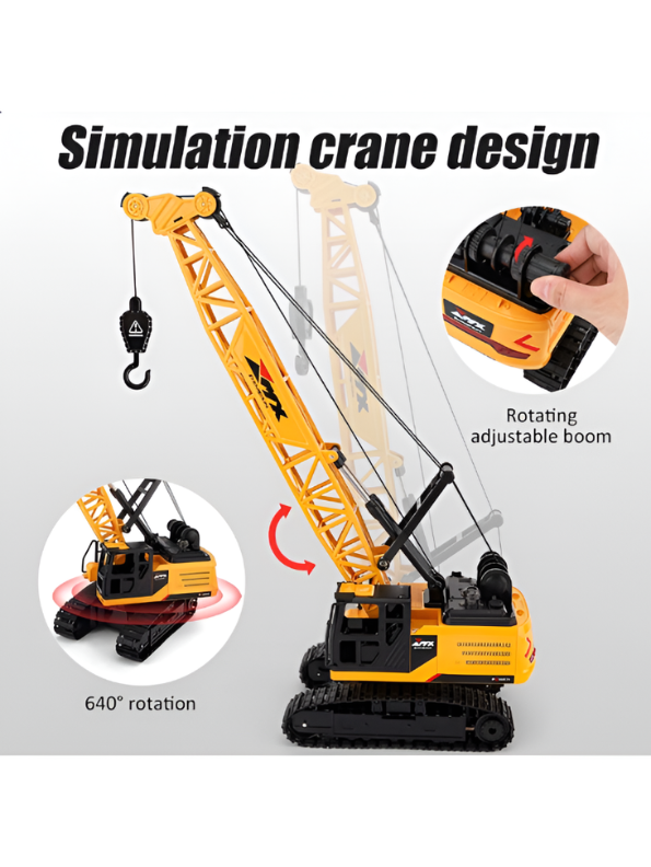 RC Crawler Crane Toy with Alloy parts MD710.
