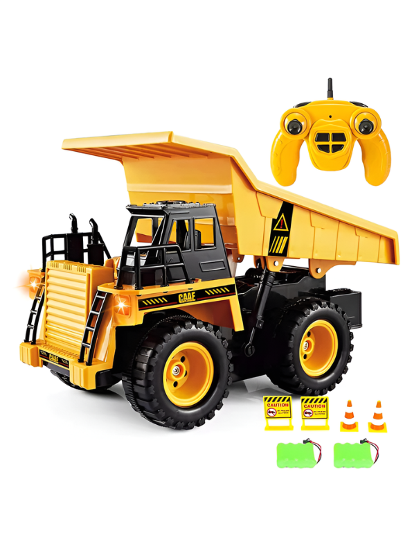 RC Dump Truck Toy – 2.4GHz Remote Control Heavy Duty Construction Dumper Dump Truck LMI15100