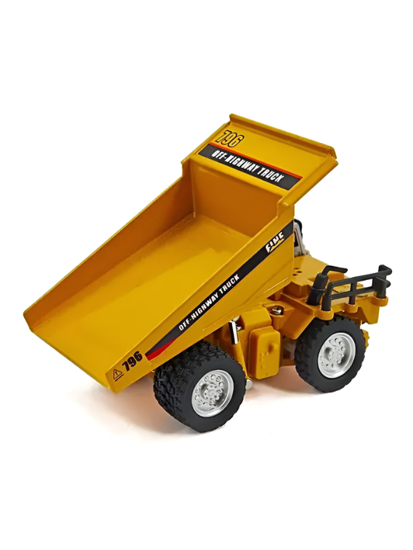 RC Dumper Truck Toy – 2.4GHz Remote Control Engineering Construction Car with Functional Tipping Bed & Simulation Styling TV7311