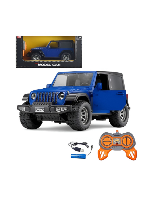 RC Off-Road Jeep – Rechargeable Remote Control Car with Doors & LED Lights MD3340.