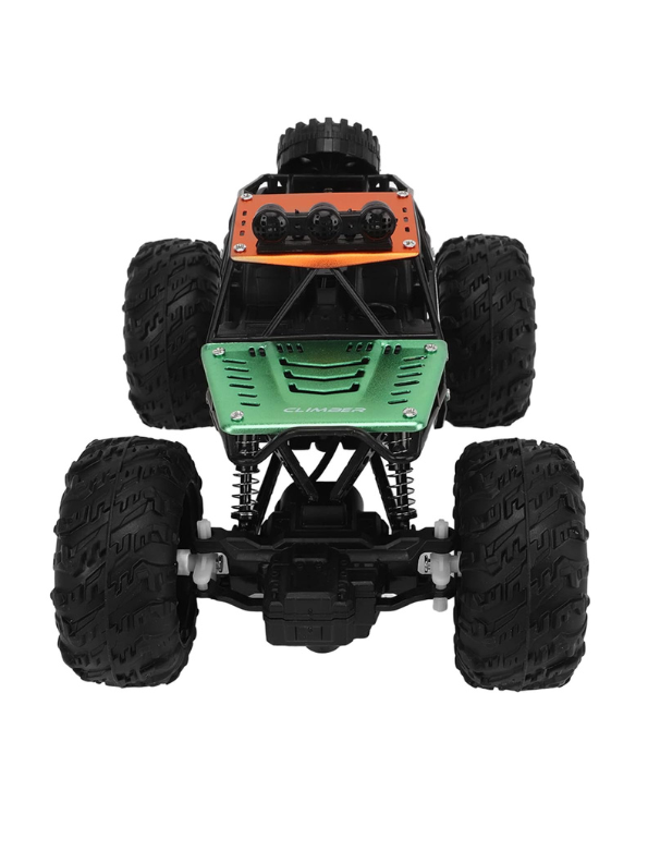 RC Rock Crawler 4WD Off-Road Monster Truck 1:18 Scale Metallic Green.