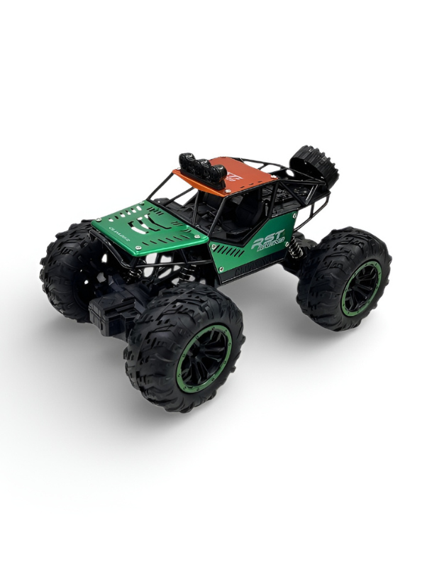 RC Rock Crawler 4WD Off-Road Monster Truck 1:18 Scale Metallic Green.