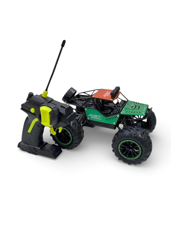 RC Rock Crawler 4WD Off-Road Monster Truck 1:18 Scale Metallic Green.