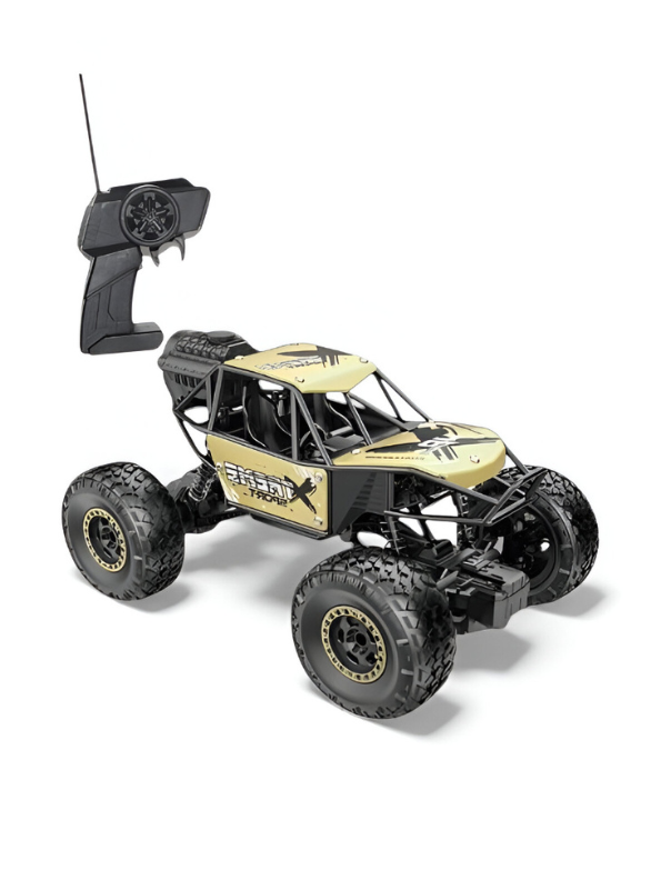 Extreme Die-Cast 4x4 RC Rock Crawler with Anti-Interference Remote - All-Terrain Off-Road Buggy LMI12433