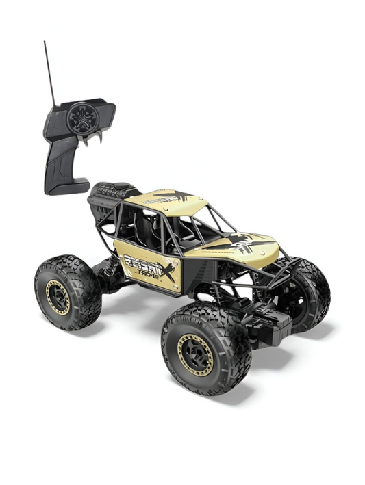 Extreme Die-Cast 4x4 RC Rock Crawler with Anti-Interference Remote - All-Terrain Off-Road Buggy LMI12433