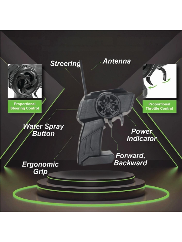 Extreme Die-Cast 4x4 RC Rock Crawler with Anti-Interference Remote - All-Terrain Off-Road Buggy LMI12433