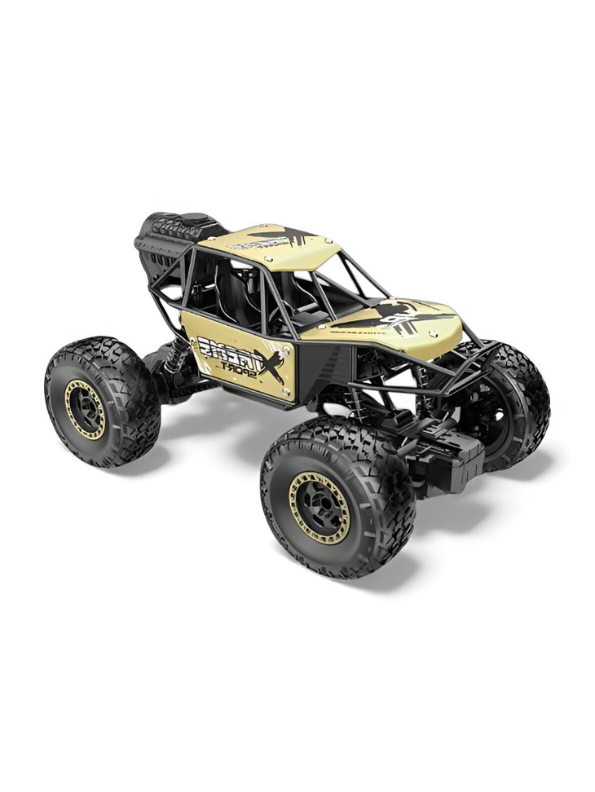 Extreme Die-Cast 4x4 RC Rock Crawler with Anti-Interference Remote - All-Terrain Off-Road Buggy LMI12433