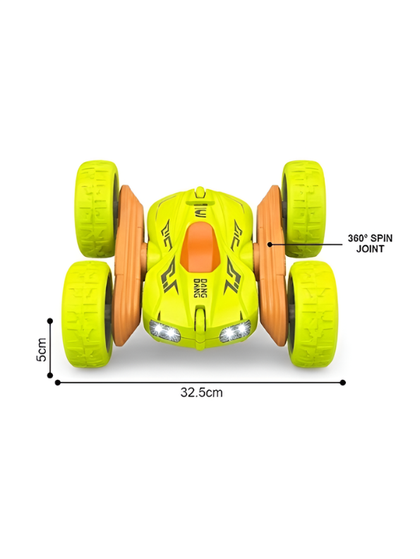 RC Stunt Car – 360° Rotating Double-Sided Remote Control Car with LED Wheels TV2837.