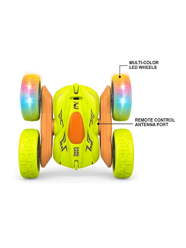 RC Stunt Car – 360° Rotating Double-Sided Remote Control Car with LED Wheels TV2837.